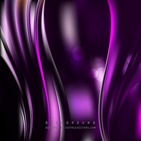 Abstract Purple Black Wave Background