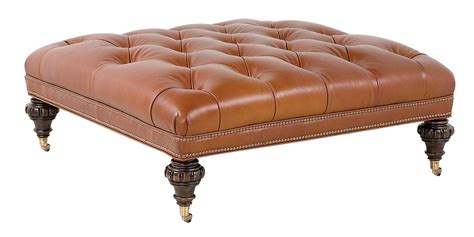 Unique And Creative Tufted Leather Ottoman Coffee Table