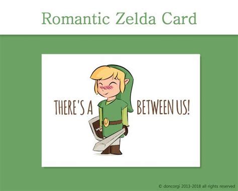 Legend Of Zelda Valentines Card Theres A Link Legend Of Zelda