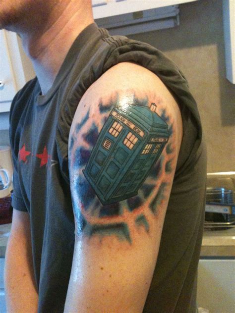 Really Amazing Tardis Tattoo Doctor Who Tattoos Tardis Tattoo