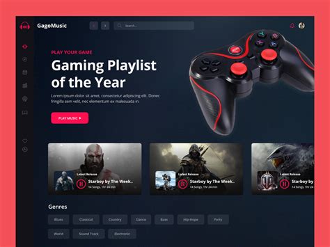 Gaming Website Designs Themes Templates And Downloadable Graphic