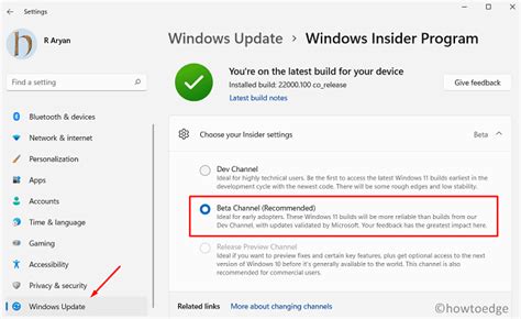 How To Change Windows 11 Insider Channel To Beta From Dev Bdtwitter