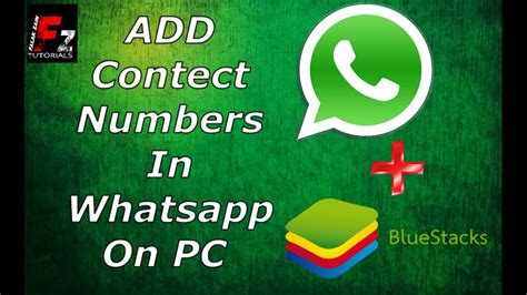 How To Add Contact In Whatsapp On Pc With Bluestacks Youtube