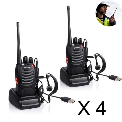 8 X Baofeng Bf 888s 16 Channel Uhf 400 470mhz Walkie Talkie Pair 2 Way
