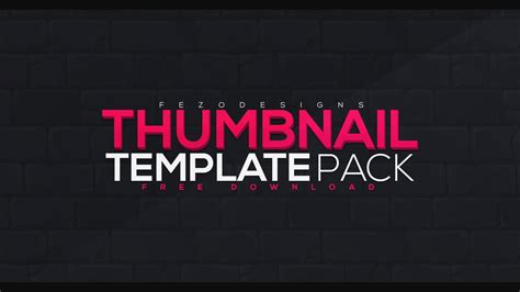 Free Thumbnail Templates