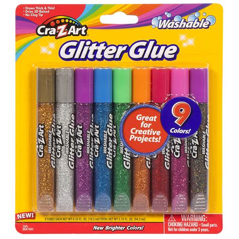 Cra Z Art Washable Glitter Glue 9 Count