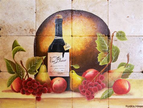 Tile Mural Red Wine