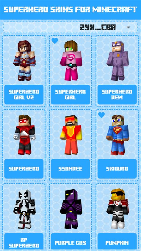 Superhero Skins For Minecraft Peamazondeappstore For Android