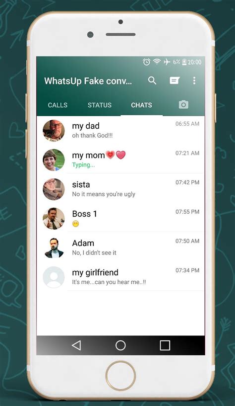 Скачать Whatsup Fake Chat Conversation For Whatsapp Apk для Android