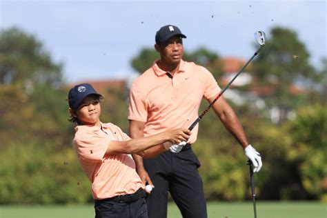 Tiger Woods And His Year Old Son Charlie Are A Dangerous Duo