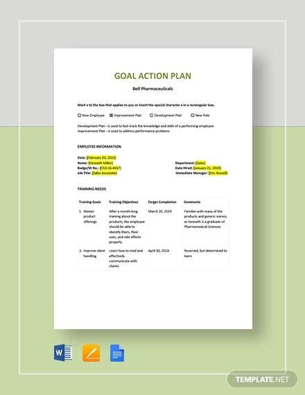 Free 9 Sample Goal Planning Templates In Pdf Ms Word