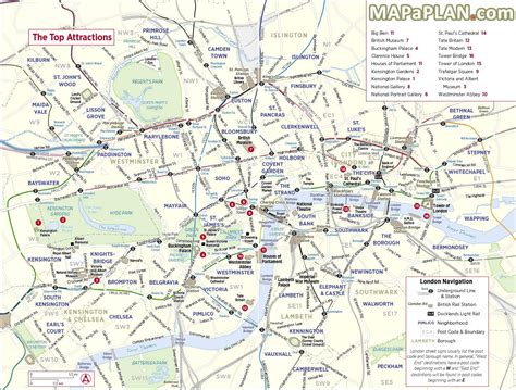 London Top Tourist Attractions Map City Sightseeing Trip Planner London