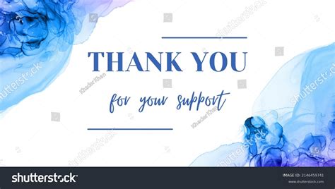 Thank You Your Support Text Design Stock Illustration 2146459741