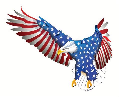 Flying American Flag Eagle Decal Nostalgia Decals Patriotic Vinyl