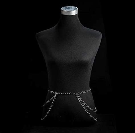 Sexy Silver Waist Chain Belt Thigh Jewelry For Women Hip Jewelry Side Pant Chain