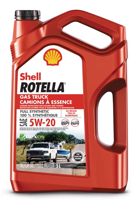 Shell Rotella Gas Truck 5w20 Synthetic Enginemotor Oil 5 L Canadian