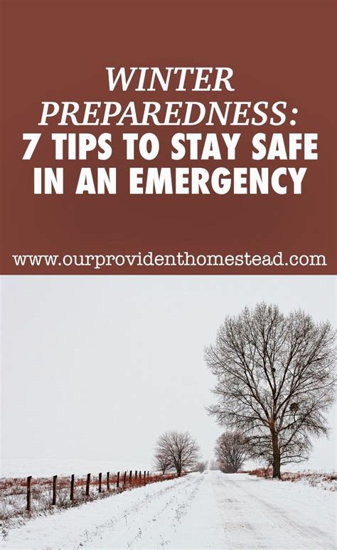 Winter Preparedness 7 Tips To Stay Safe In An Emergency Winter