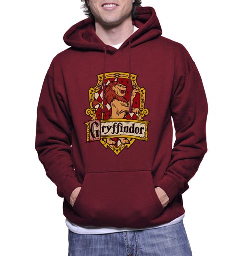 Gryffindor 2 Crest Unisex Pullover Hoodie Pa Crest Meh Geek