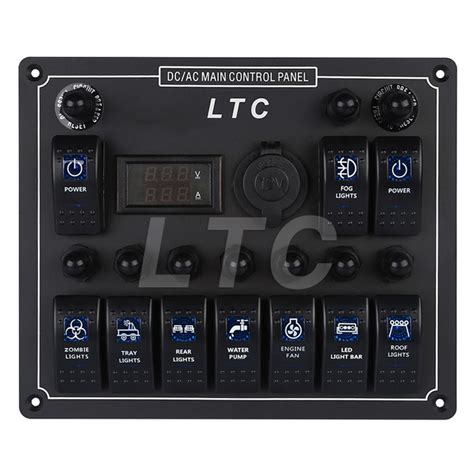 As one of the most popular styles used in electrical applications, the rocker switch is very versatile. 10 Gang Waterproof Boat Marine LED Rocker Switch Panel ...