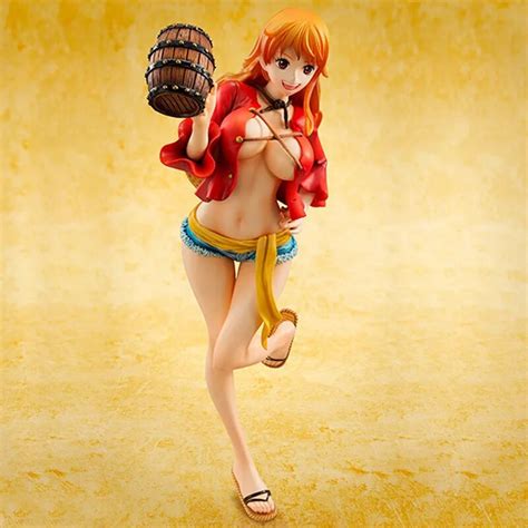 22cm one piece figure nami bb ver pvc action figure one piece nami swimsuit sexy collectible