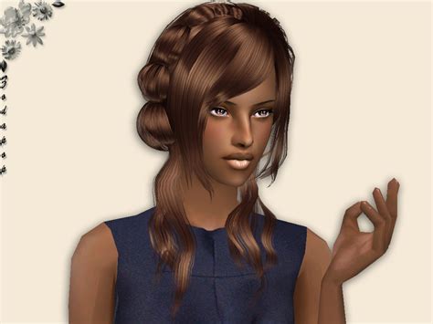 The Sims Resource Hair Set 5 6 Brown