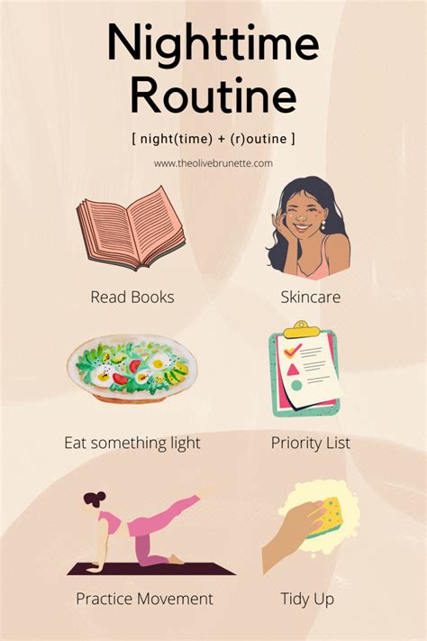 Productive Summer Nighttime Routine Checklist The Olive Brunette
