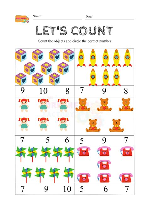 Let's Count - The Worksheet Factory