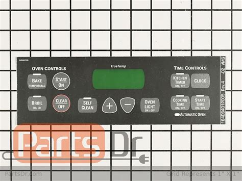 Wb27t10675 Ge Range Faceplateoverlay Parts Dr