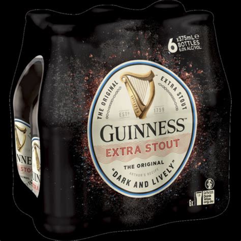Guinness Extra Stout Bottles 375ml Bottle O Bros