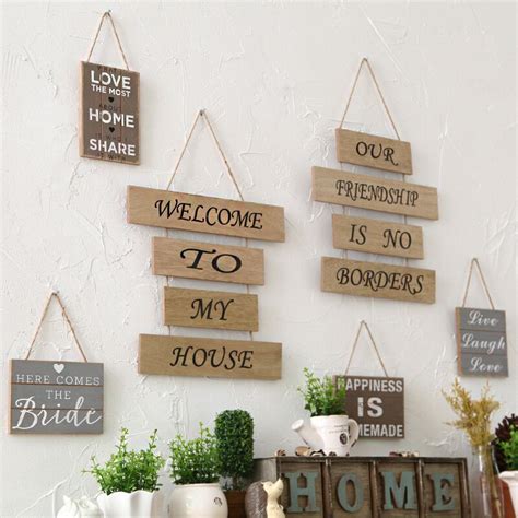 ··· china home sweet home decor wholesale wooden home decor wall sign. Creative Household Adornment Wall Hanging Plaque Sign ...