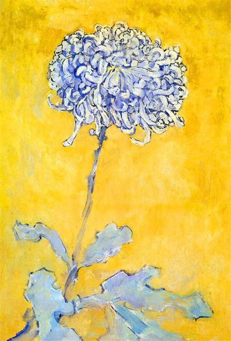 Chrysanthemum By Piet Mondrian Mondrian Art Floral Art Flower Art