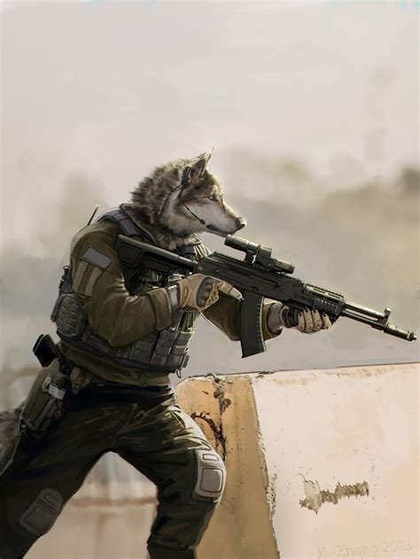 Furry Wolf Furry Canine Furry M Furry Sci Fi Furry Military