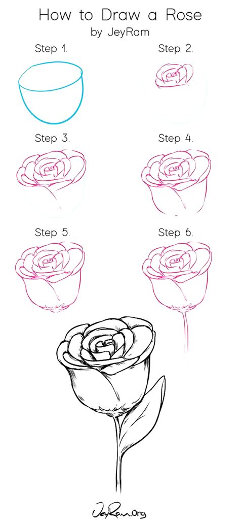 These easy flower drawing tutorials will have you doodling. How to Draw Roses: Tutorial & Free Worksheet (Printable ...