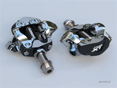 Clipless Shimano Spd Pedals 3d Model Cgtrader