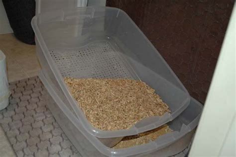 Home Made Sifting Litter Box For Use With Wood Stove Pellets Litter