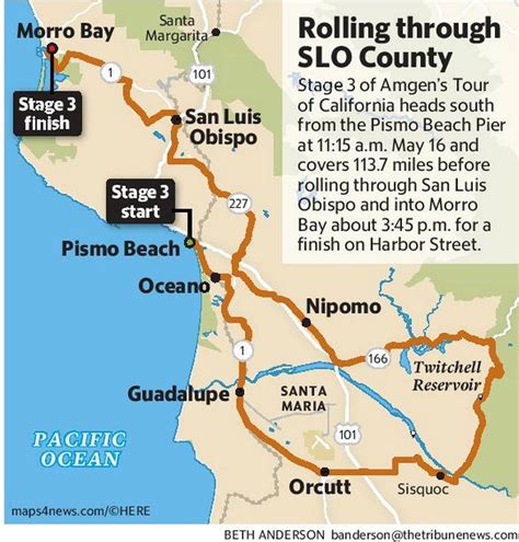 Find what to do today, this weekend, or in august. Tour of California cyclists will race through Pismo, SLO ...