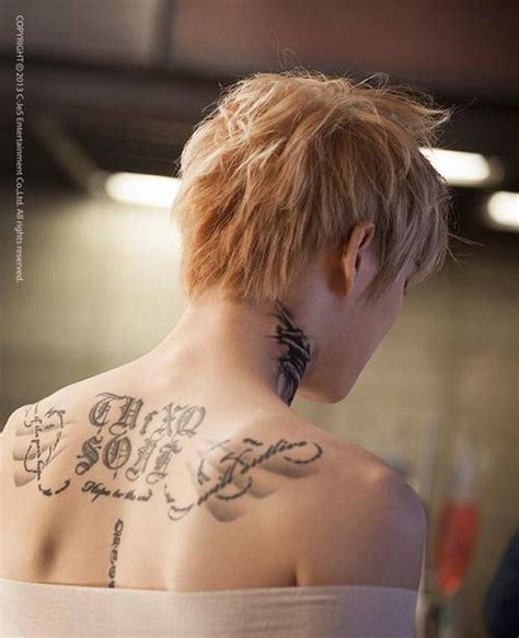Koreaboo S Official Tumblr Sexy K Pop Idols With Awesome Tattoos
