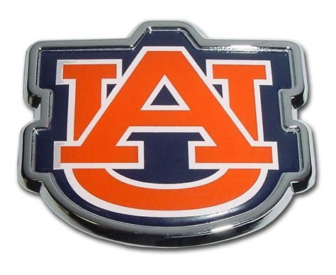Auburn University Orange Chrome And Color Car Emblem In 2020 Auburn