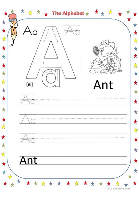 Great Alphabet Worksheet Letter A The Alphabet Letter A Worksheet