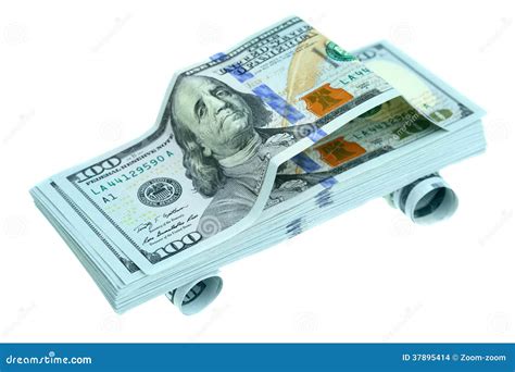 Car Made Of Dollars Stock Photo Image Of Isolated Cash 37895414