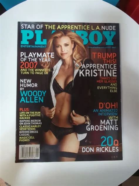 Vintage Playboy Magazine June Playmate Of The Year Nude Trump