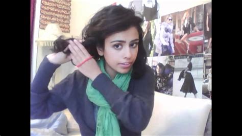 Yes, even this has become a fashion today. Easy and Elegant Hairstyle for Frizzy/Curly hair - YouTube