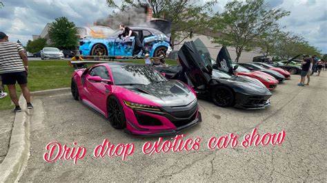Drip Drop Exotics Car Show Car Catches Fire Youtube