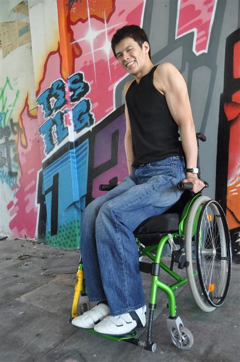 Leonard Chua The First Disabled Male Model In Malaysia Photoshooting At Cheras Maluri