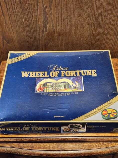 Vintage Deluxe Wheel Of Fortune Game Etsy