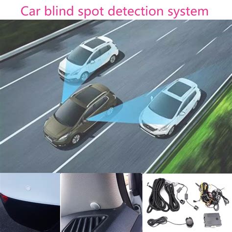 Car Blind Spot Monitoring System Ultrasonic Sensor Assist Lane Changing