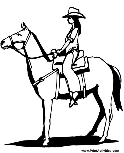 Https://tommynaija.com/coloring Page/horse Riding Coloring Pages