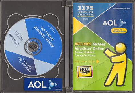 Aol New Version 90 Security Edition 1175 Hours Free Free Mcafee