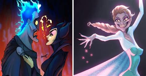 15 Fan Art Pics Of Disney Villains We Cant Unsee