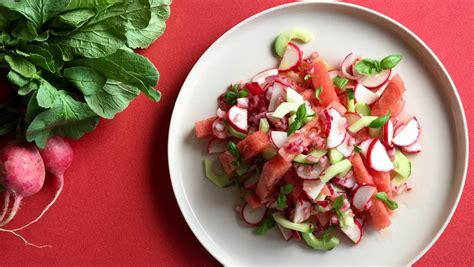 Mix 4 well and add some salt and some pepper to taste. Enjoy crunch and bite in a radish, red onion and watermelon salad | Stuff.co.nz